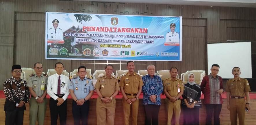 Bangun Komitmen Penyelenggaraan MPP, Pemkab Wajo MoU dengan Instansi Vertikal, BUMN dan BUMD mou.jpg